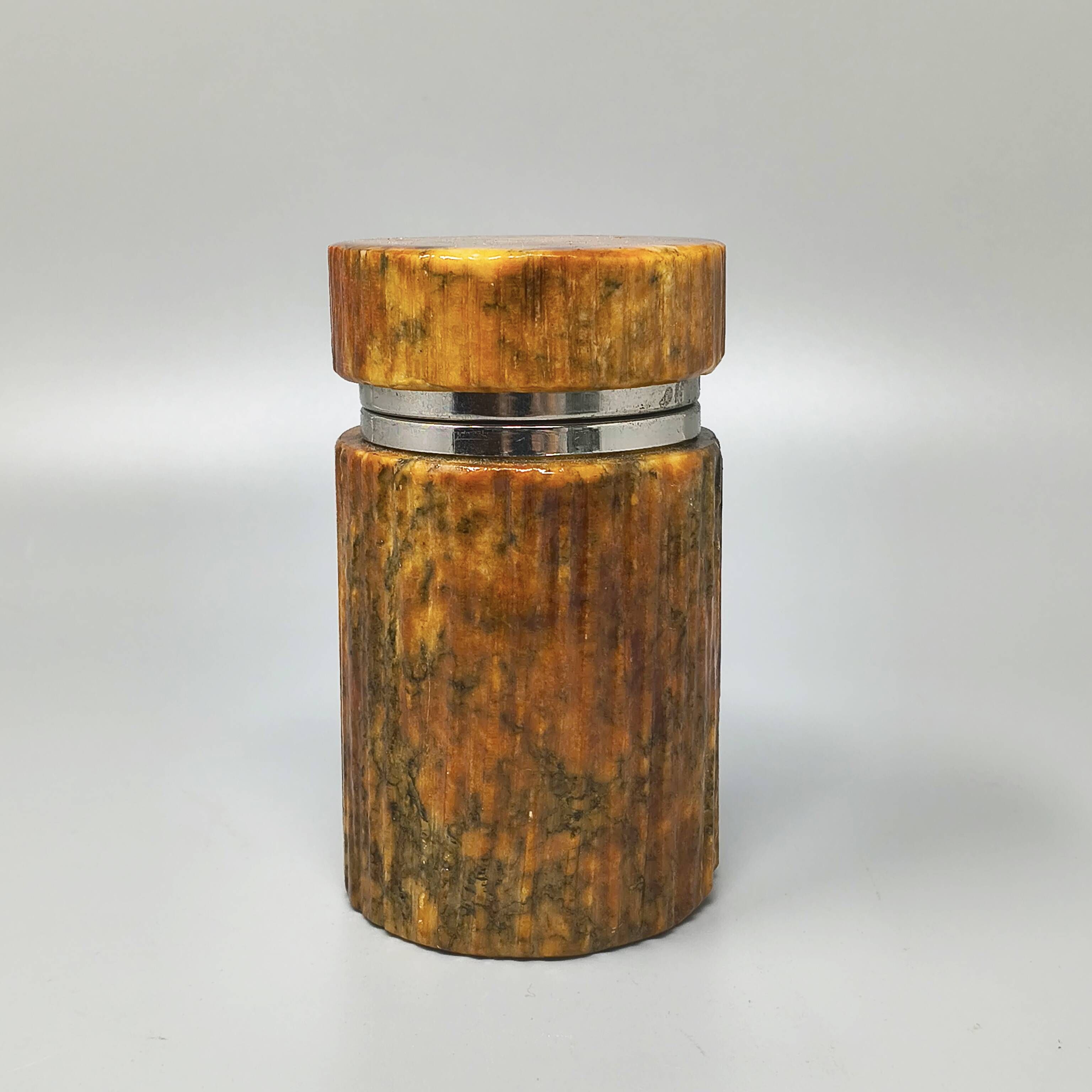 1960s Mid-Century Modern Italian Alabaster Smoking Set by Romano Bianchi -