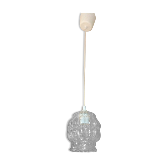 Bubbled glass bell lamp vintage 60s-70s