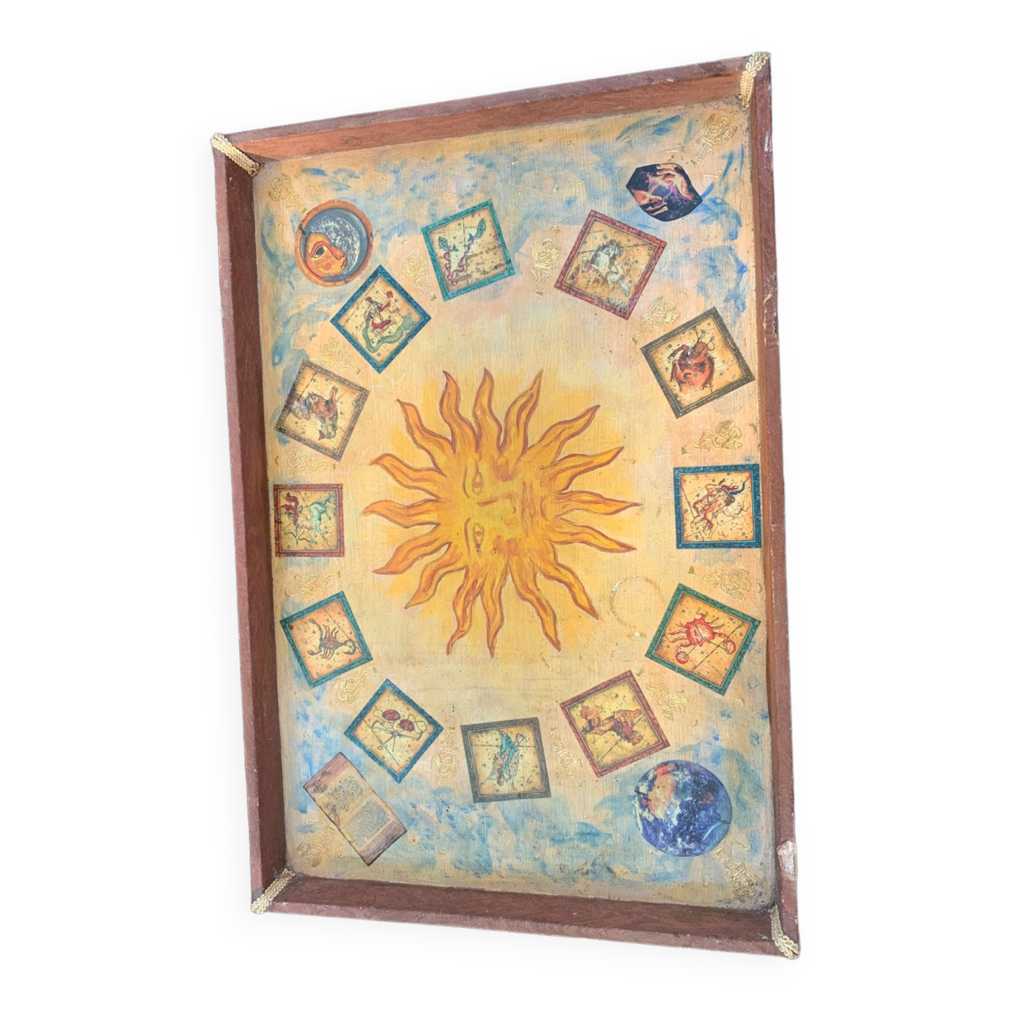 Old clairvoyance/astrology tray early 20th