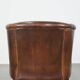 Cognac-Colored Sheepskin Leather Club Chair