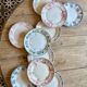 Lot de 10 assiettes plates anciennes en terre de fer dépareillées