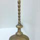 Pair of andirons in brass for fireplace