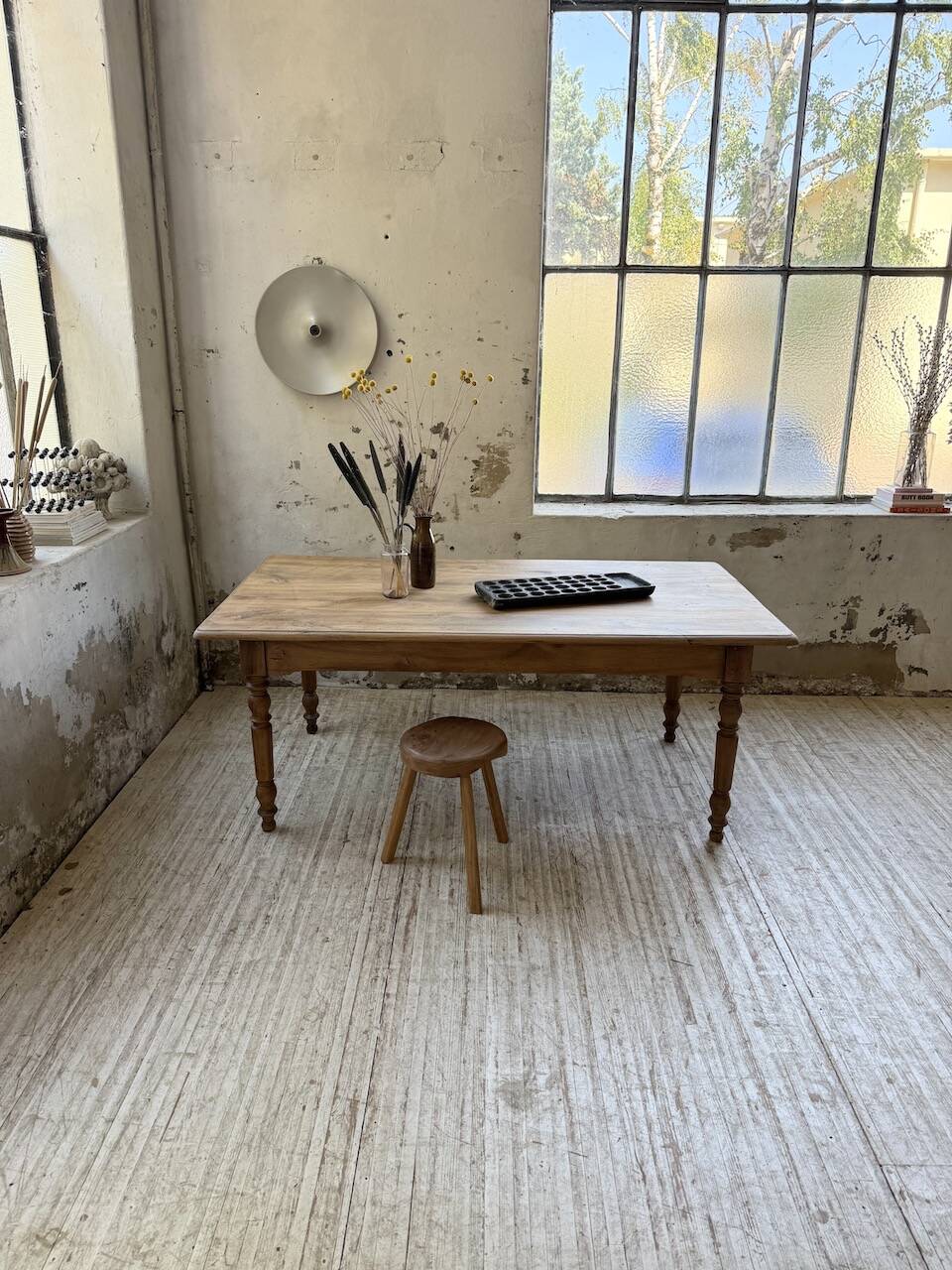 Walnut bistro farmhouse table 180cm