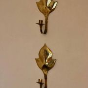 Pair of mid-century Swedish brass sconces
