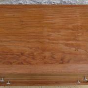 Antique post art deco chest of drawers circa 1940 in solid pine wood in its patina
