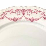 12 flat porcelain plates