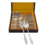 Silverware hotel Georges V, Christofle Albatros, 12 table settings, 24 pieces