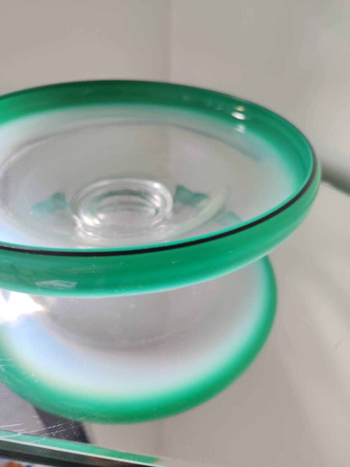 Glass bowl by wmf ikora, circa 1930.