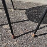 Pair of chairs "barrel" feet compass 60s