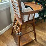 Vintage wooden high chair