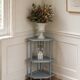 Bamboo shelf sublimated in grey-green.