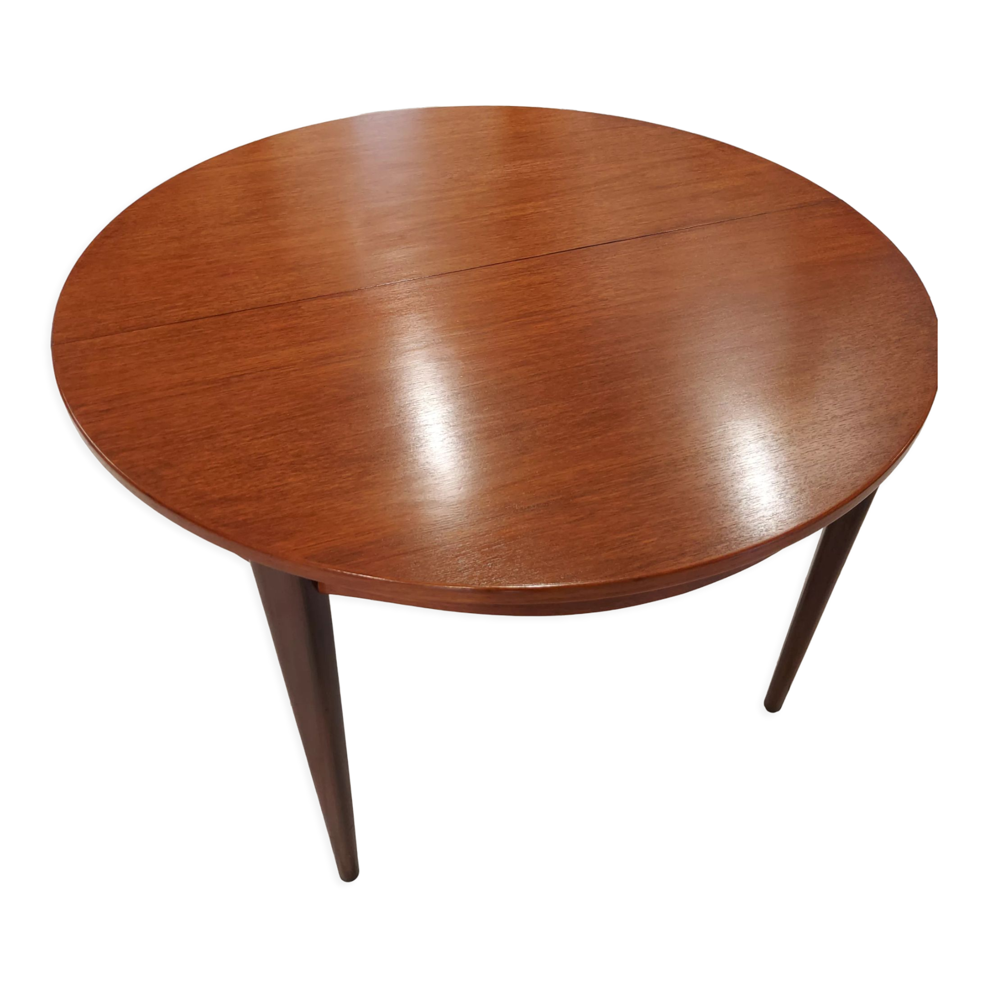 Scandinavian extendable table vintage teak 1960s