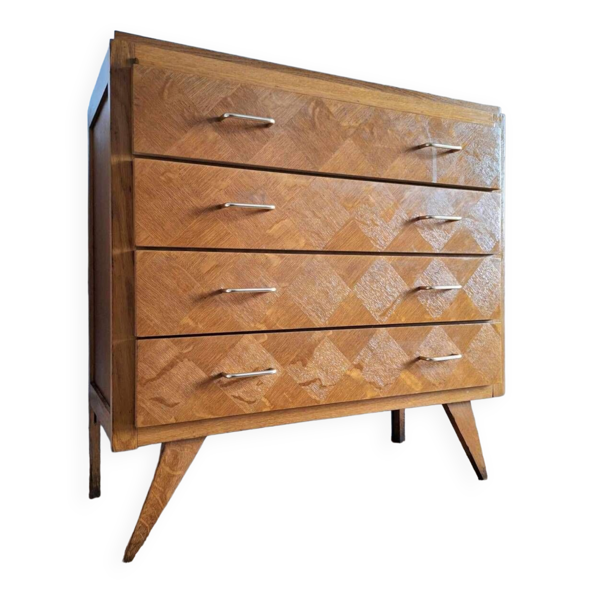 Commode vintage pieds compas, meuble ancien