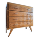 Commode vintage pieds compas, meuble ancien