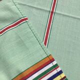 Vintage weave striped rectangular tablecloth