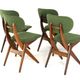 Set of 4 AwA Scissor Chairs - teak mid century modern - new upholstery