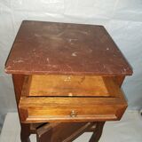 Bedside tables in oak with marble