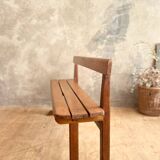 Banc école en chêne