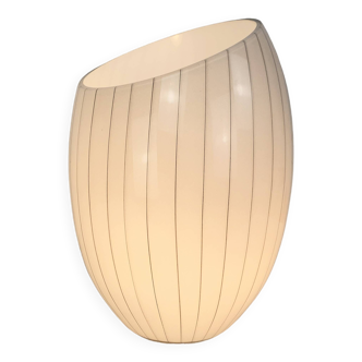 Large Murano glass table lamp with lined pattern 1950-60