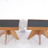 Pair of reconstruction style side tables 1950