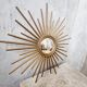 Vintage small and rare sun mirror chaty vallauris