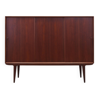 Teak highboard, Danish design, 1970s, manufacturer: Omann Jun