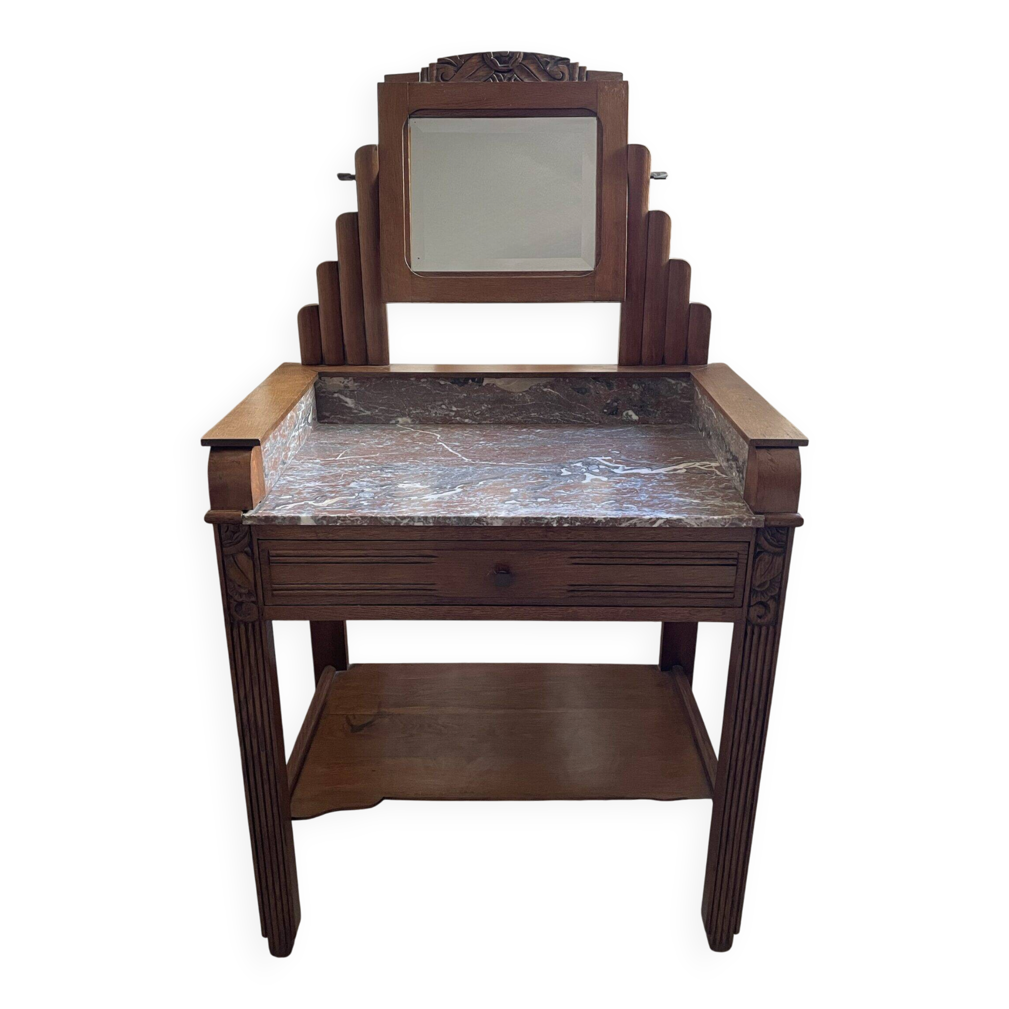 Art Deco oak dressing table