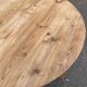 Round stripped solid pine kitchen table 98cm