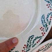 Set of 7 Flat Plates Holly Model HB