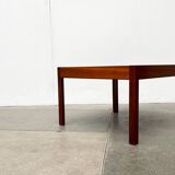 Mid-century teak and walnut side table, 1960s.