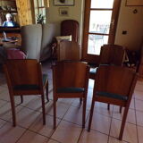 Cinq chaises art déco