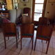 Five art deco chairs