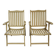 Set of 2 vintage folding armchairs