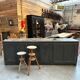 Large 20th century workshop furniture