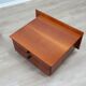 Pair of Stildomus walnut bedside tables with wheels 1970s