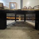 1970 black and gold lacquered coffee table