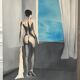 Oil on canvas vintage nude woman