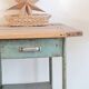 Wood and metal desk circa the 1950s.
