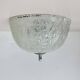 Vintage frosted ice glass ceiling lamp , 1970s