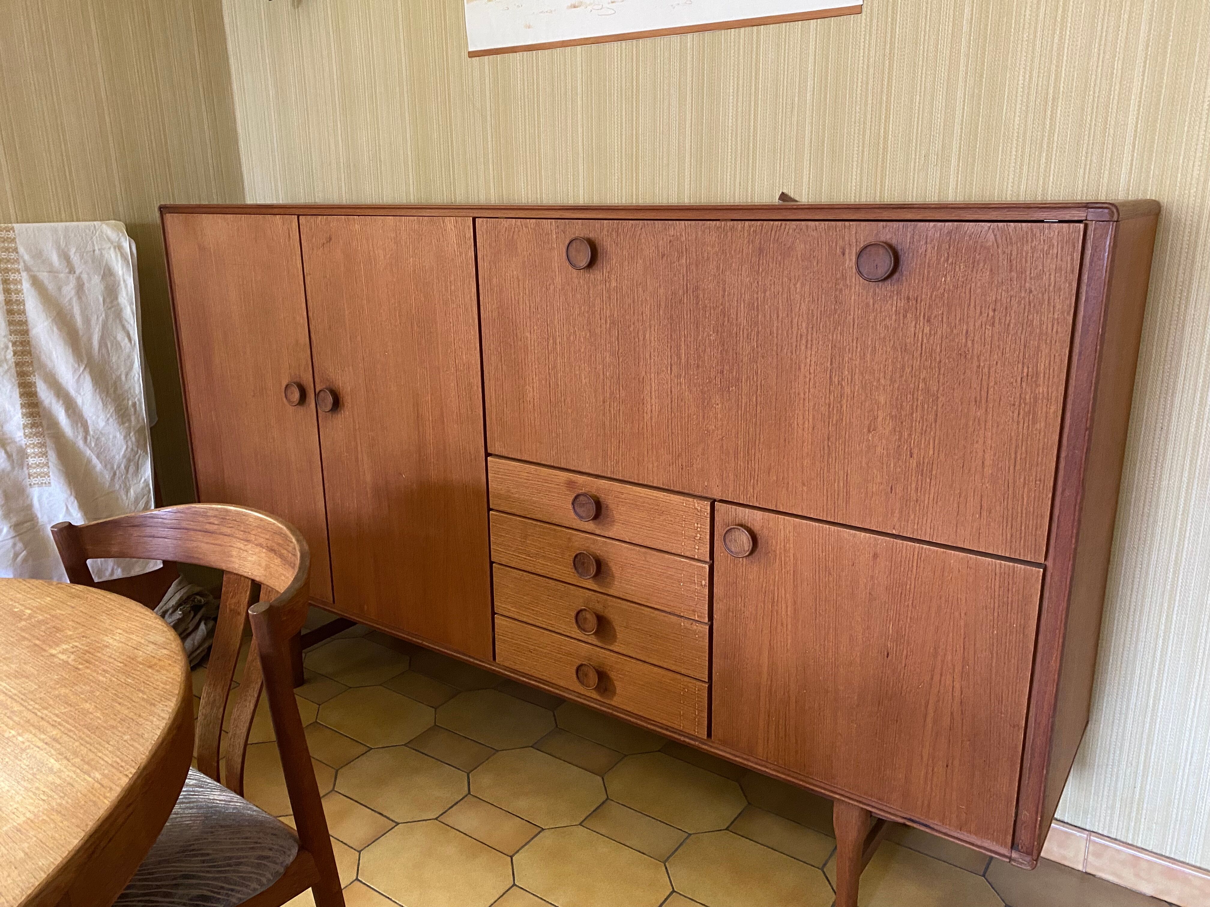 Teak buffet in Scandinavian style 1960