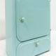 Pharmacy cabinet blue sheet metal
