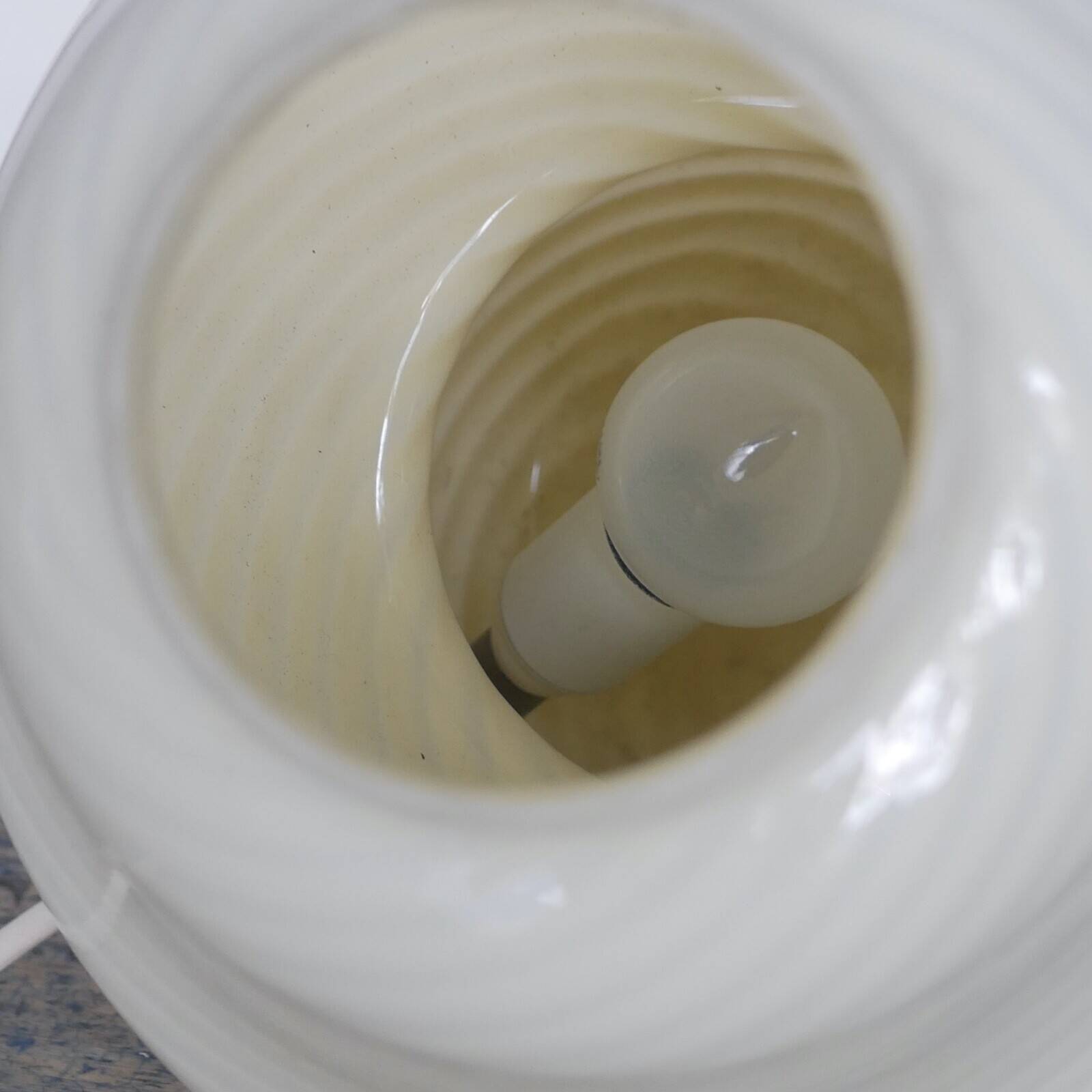 Paire de lampes de table Murano des années 1960 - Verre tourbillonnant