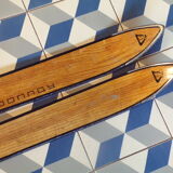 Pair of vintage Donnay skis 1,98m