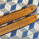 Pair of vintage Donnay skis 1,98m