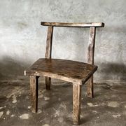 Large old teak chair or armchair H84 L60