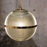 Brass holophane globe