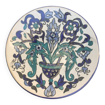 Small oriental plate, decorative, handmade, vintage and collector