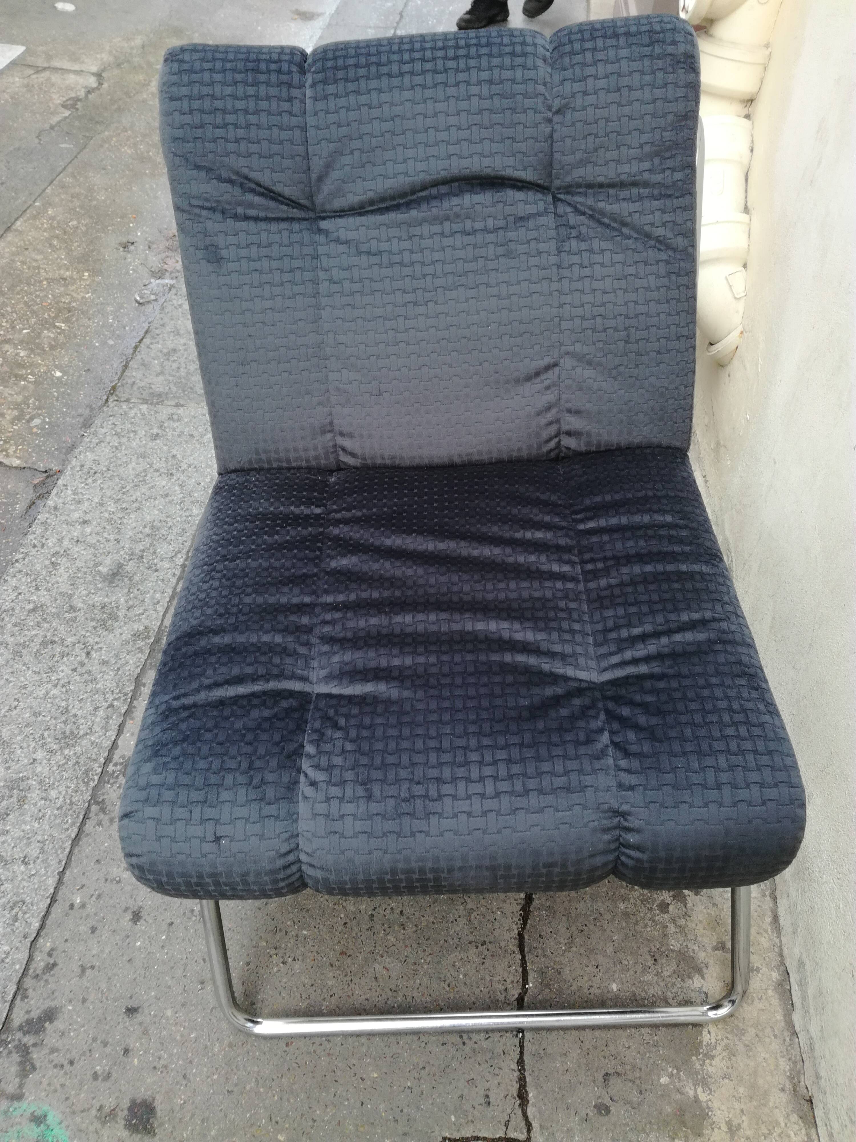 Tubular armchair design 1970