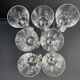 Blown and cut crystal glasses