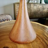 Large vintage table lamp by fog and morup in teak denmark 1960